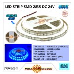 LED Strip Brilux SMD 2835 Mata Kecil DC 24V | IP 65 - Outdoor - Biru / Blue